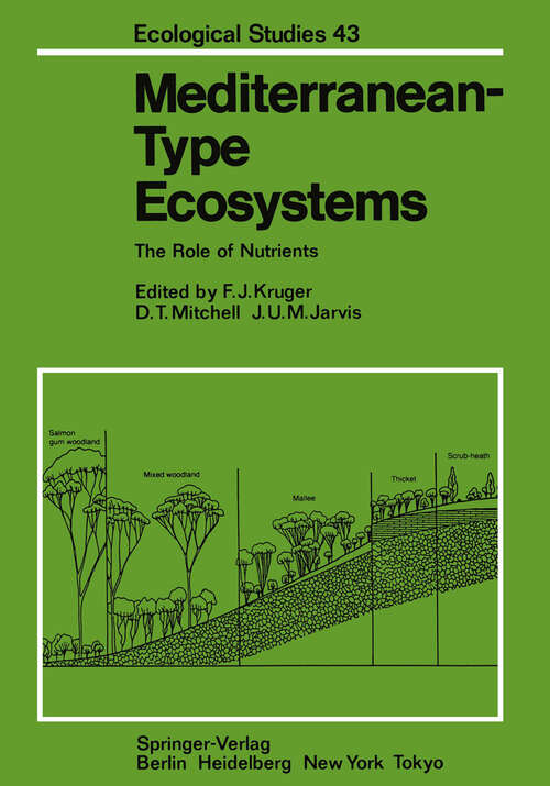 Book cover of Mediterranean-Type Ecosystems: The Role of Nutrients (1983) (Ecological Studies #43)