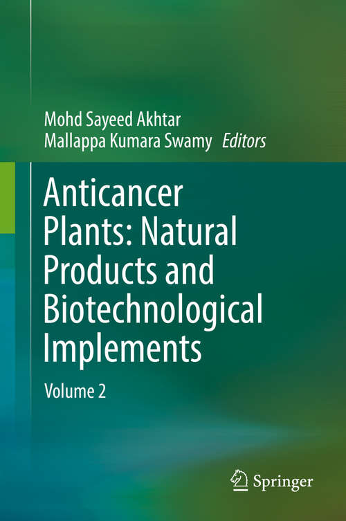 Book cover of Anticancer Plants: Volume 2