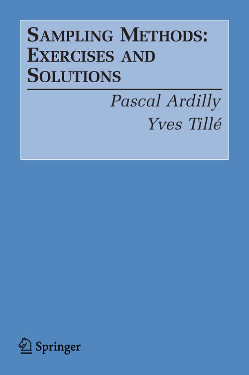 Book cover of Sampling Methods: Exercises and Solutions (2006)