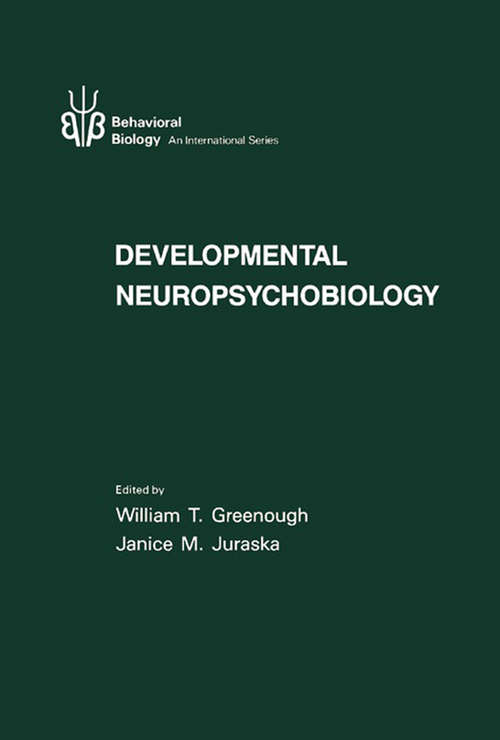 Book cover of Developmental Neuropsychobiology