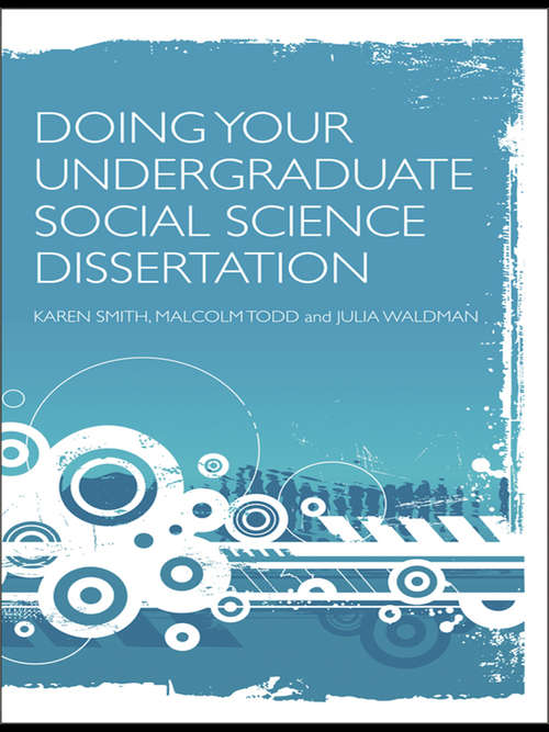 Book cover of Doing Your Undergraduate Social Science Dissertation: A Student’s Handbook