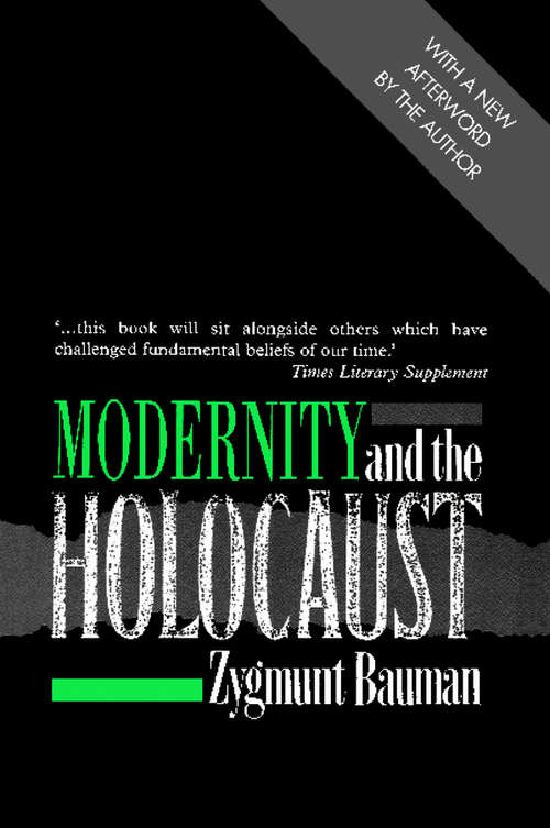 Book cover of Modernity and the Holocaust