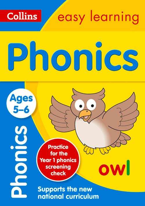 Book cover of Phonics Ages 5-6 (PDF) (Collins Easy Learning Ser.)