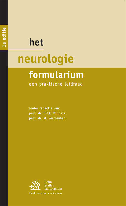 Book cover of Het Neurologie Formularium: Een praktische leidraad (2010)