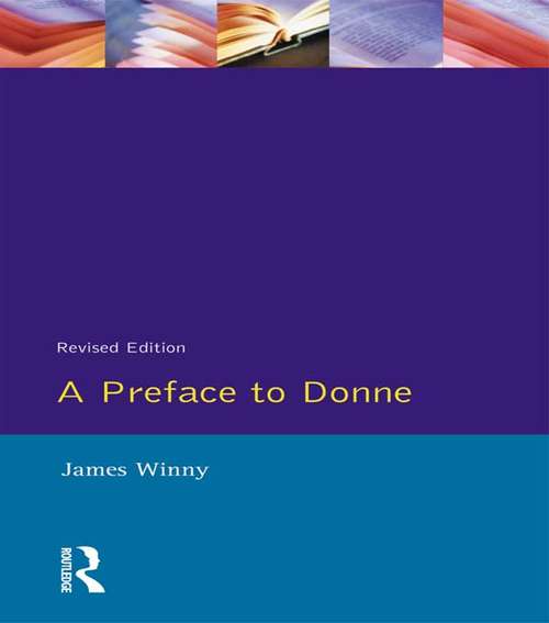 Book cover of A Preface to Donne