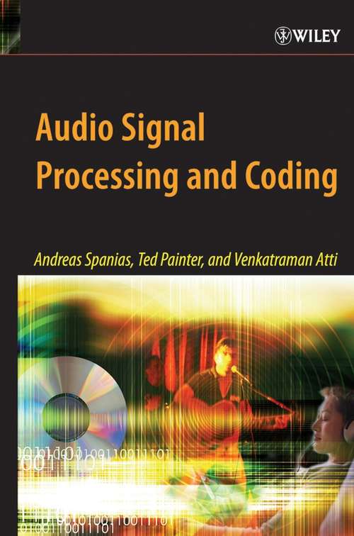 Book cover of Audio Signal Processing and Coding