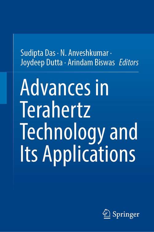 Book cover of Advances in Terahertz Technology and Its Applications (1st ed. 2021)