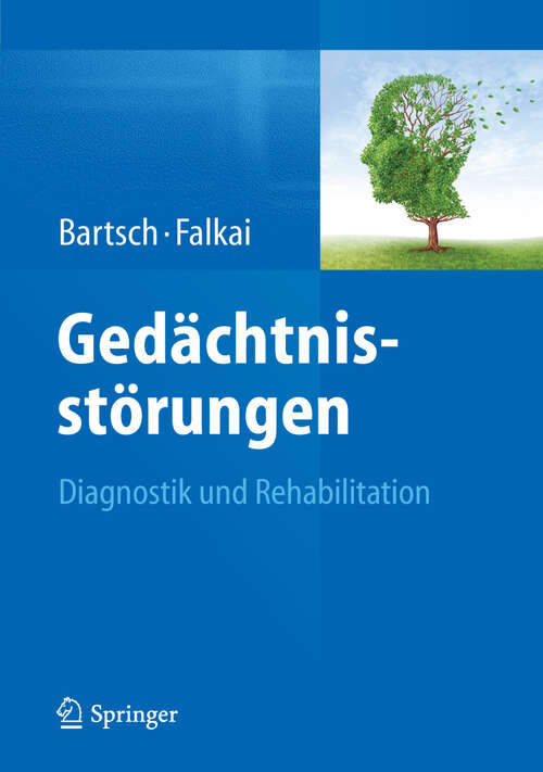 Book cover of Gedächtnisstörungen: Diagnostik und Rehabilitation (2013)