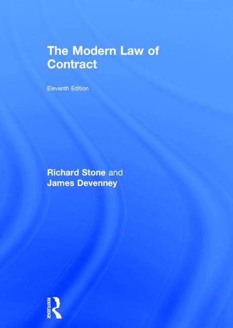 Book cover of The Modern Law Of Contract