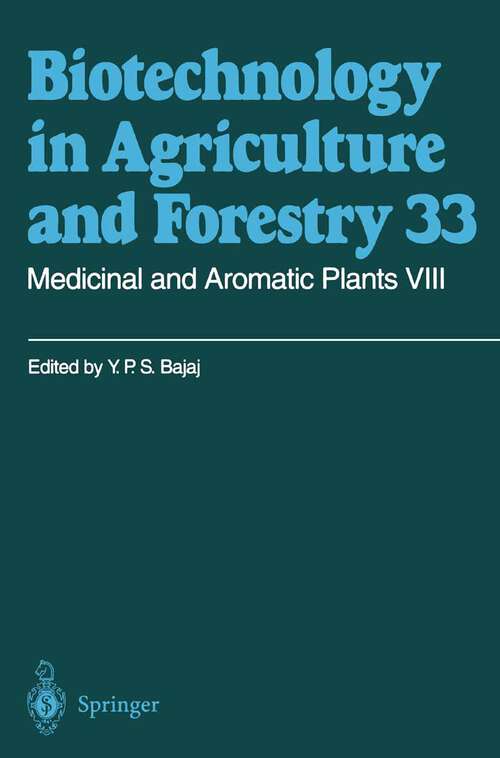 Book cover of Medicinal and Aromatic Plants VIII (1995) (Biotechnology in Agriculture and Forestry #33)
