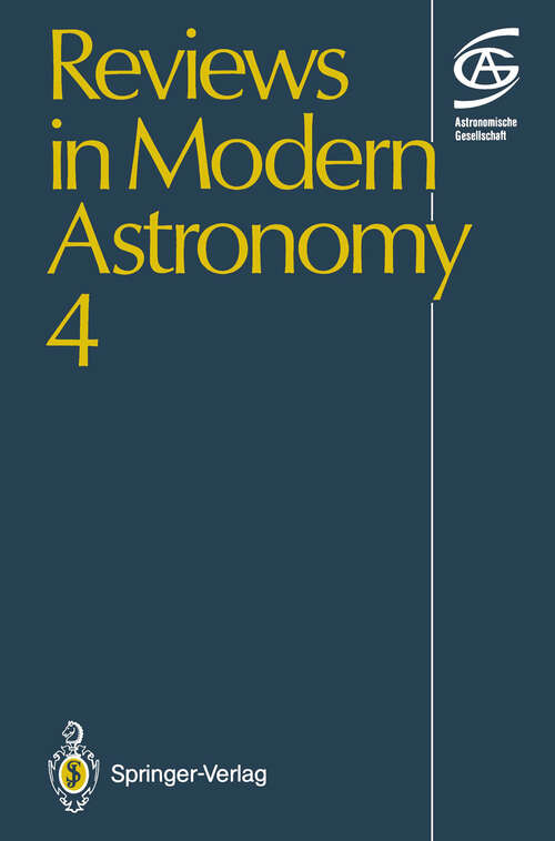 Book cover of Reviews in Modern Astronomy (1991) (Reviews in Modern Astronomy #4)