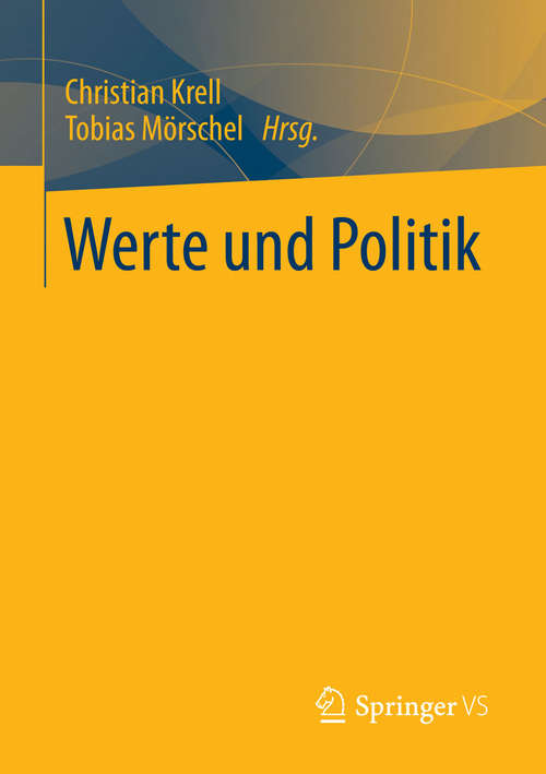 Book cover of Werte und Politik (2015)