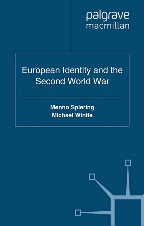 Book cover of European Identity and the Second World War (2011)