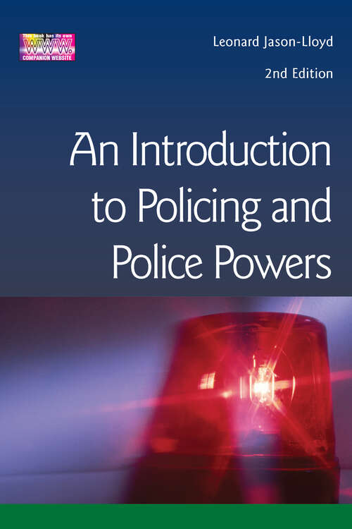 Book cover of Introduction to Policing and Police Powers (2)