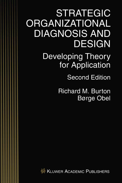 Book cover of Strategic Organizational Diagnosis and Design: Developing Theory for Application (2nd ed. 1998) (Information and Organization Design Series #4)