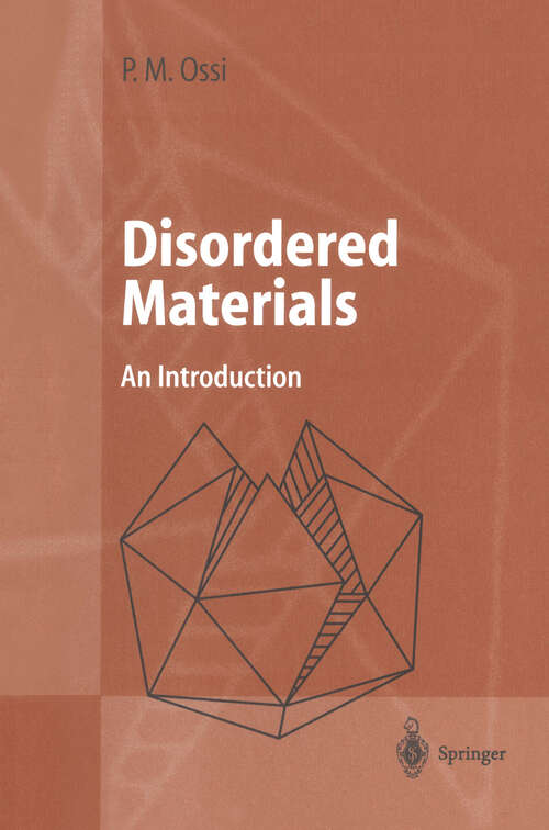 Book cover of Disordered Materials: An Introduction (2003)