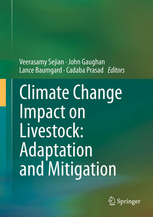 Book cover of Climate Change Impact on Livestock: Adaptation and Mitigation (2015)