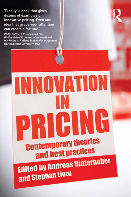 Book cover of Innovation in Pricing: Contemporary Theories and Best Practices