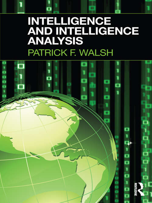Book cover of Intelligence and Intelligence Analysis