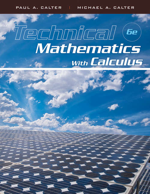 Book cover of Technical Mathematics with Calculus