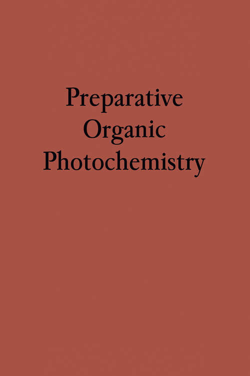 Book cover of Preparative Organic Photochemistry (1968)