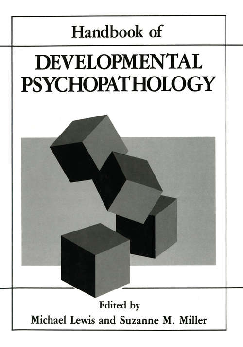Book cover of Handbook of Developmental Psychopathology (1990)