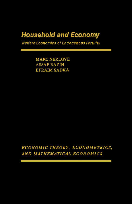 Book cover of Household and Economy: Welfare Economics of Endogenous Fertility