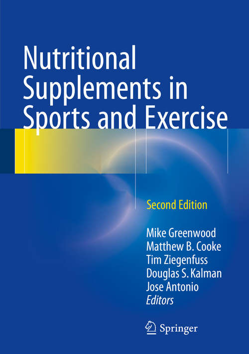 Book cover of Nutritional Supplements in Sports and Exercise (2nd ed. 2015)