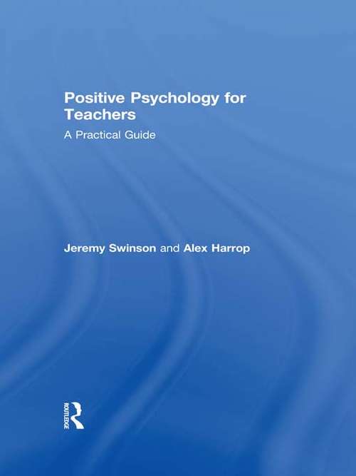 Book cover of Positive Psychology for Teachers