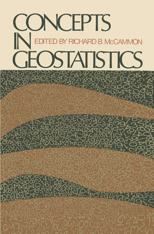 Book cover of Concepts in Geostatistics (1975) (Springer Study Edition)
