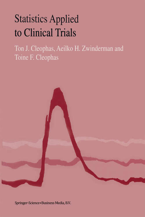 Book cover of Statistics Applied to Clinical Trials (2000)