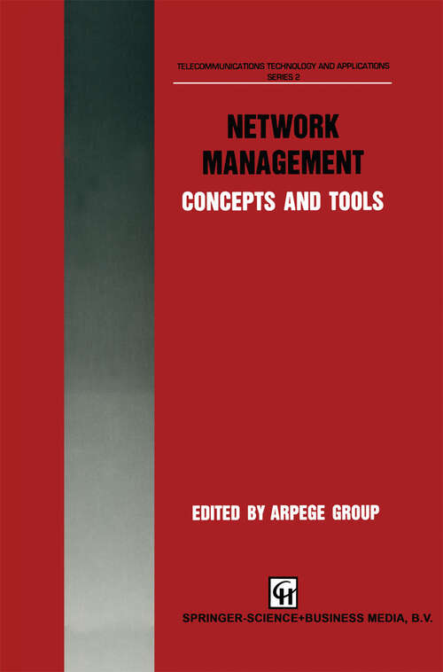 Book cover of Network Management: Concepts and tools (1994) (Telecommunications Technology & Applications Series)