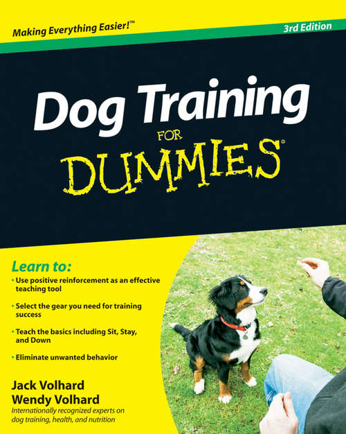 Book cover of Dog Training For Dummies (3)
