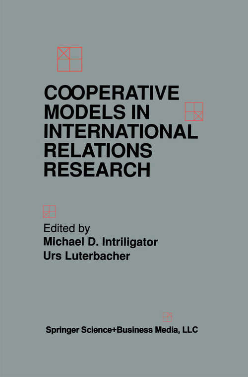 Book cover of Cooperative Models in International Relations Research (1994)