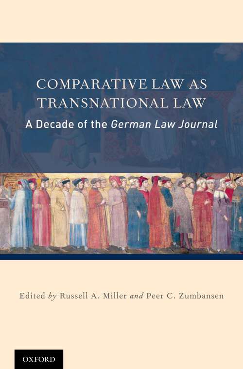 Book cover of Comparative Law as Transnational Law: A Decade of the German Law Journal