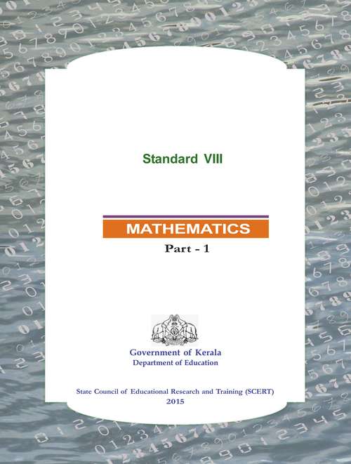 Book cover of Mathematics Part 1 class 8 - S.C.E.R.T. - Kerala Board
