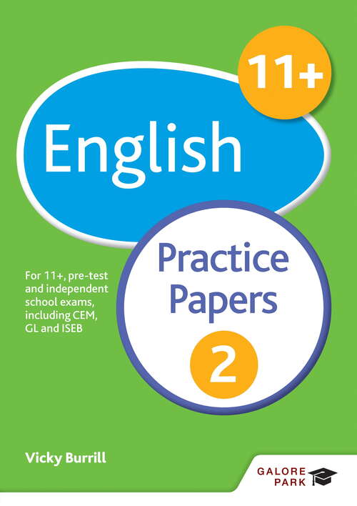 Book cover of 11+ English Practice Papers 2: For 11+, pre-test and independent school exams including CEM, GL and ISEB