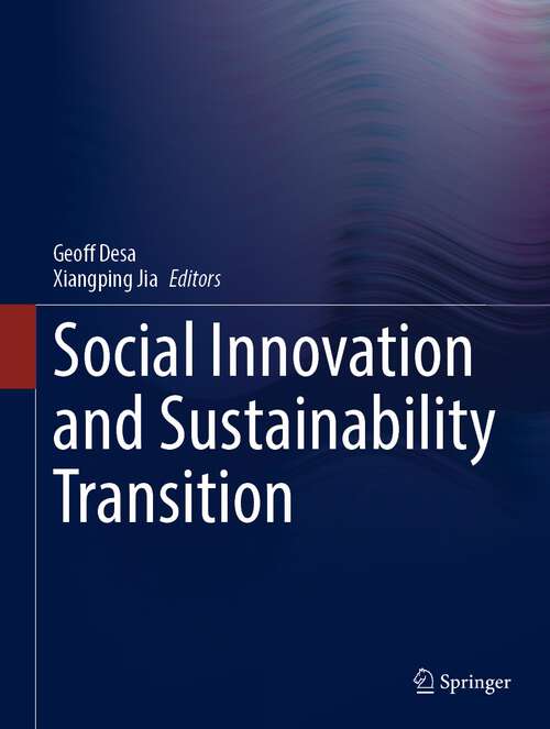 Book cover of Social Innovation and Sustainability Transition (1st ed. 2022)