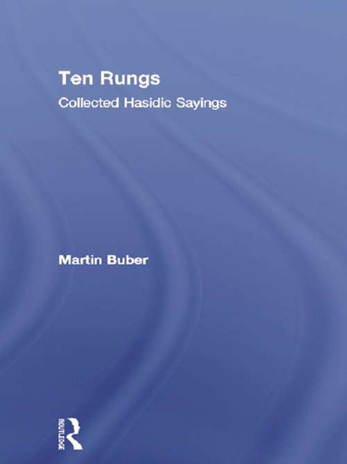 Book cover of Ten Rungs: Collected Hasidic Sayings
