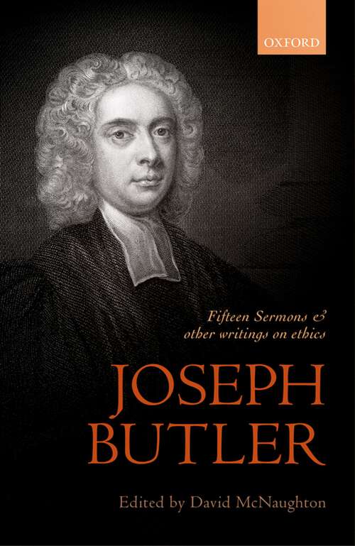 Book cover of Joseph Butler: Fifteen Sermons and other writings on ethics