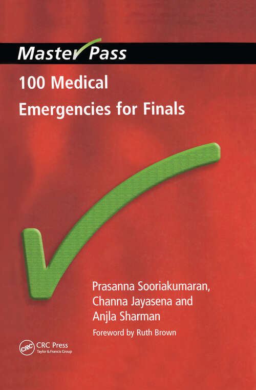 Book cover of 100 Medical Emergencies for Finals (ISSN)