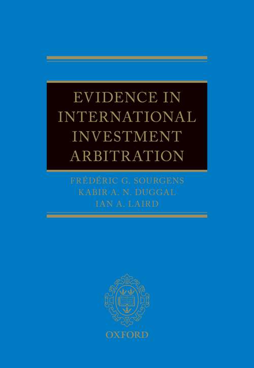 Book cover of Evidence in International Investment Arbitration