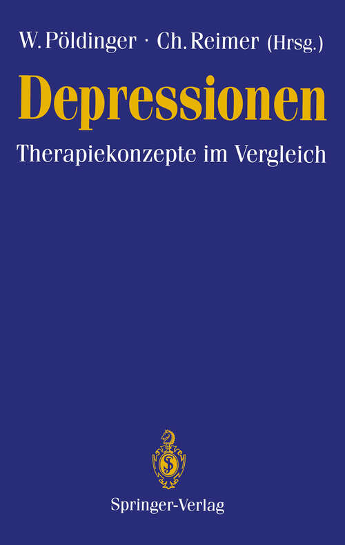 Book cover of Depressionen: Therapiekonzepte im Vergleich (1993)
