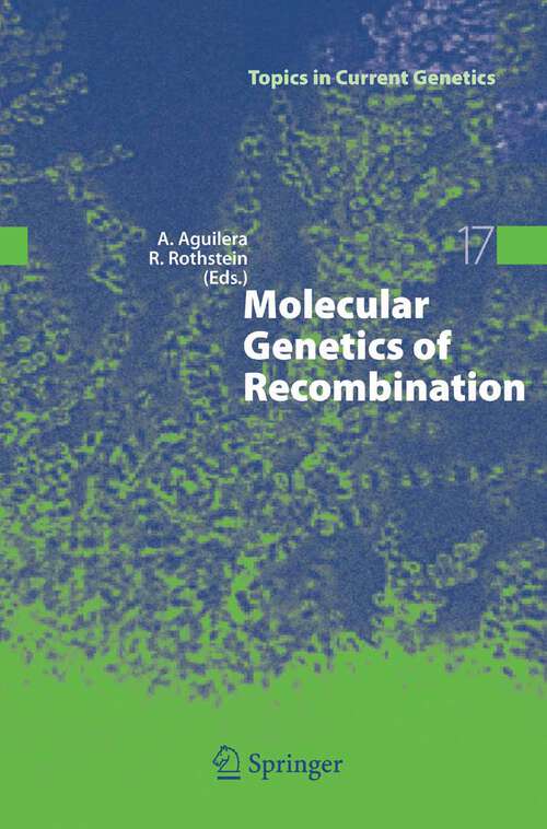 Book cover of Molecular Genetics of Recombination (2007) (Topics in Current Genetics #17)