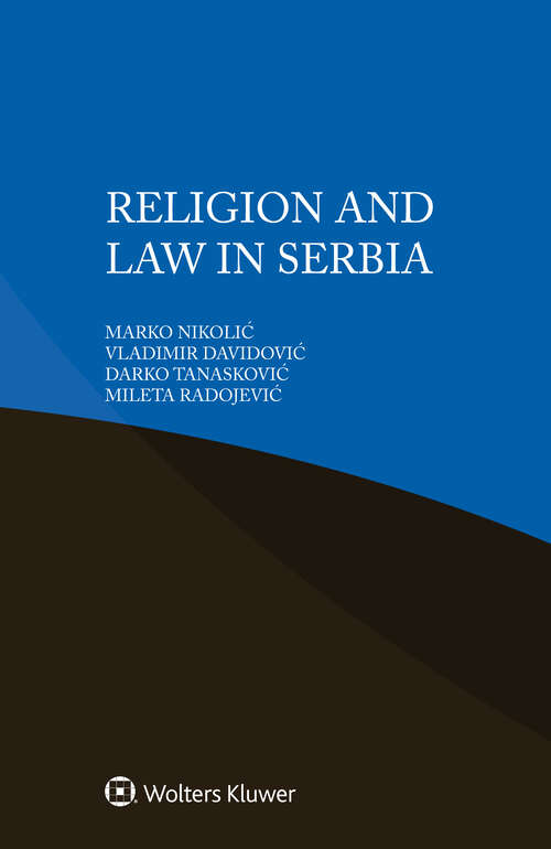 Book cover of Religion and Law in Serbia