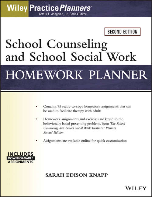 Book cover of School Counseling and Social Work Homework Planner (2) (Practiceplanners Ser.)