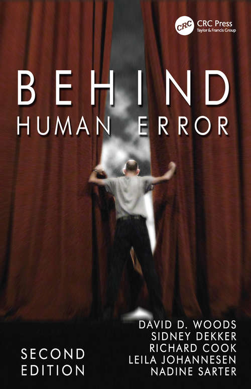 Book cover of Behind Human Error (2)