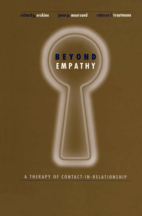 Book cover of Beyond Empathy: A Therapy of Contact-in Relationships
