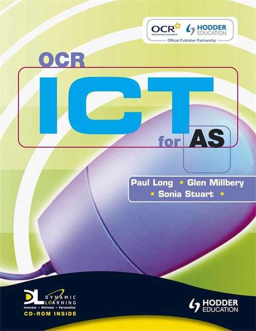 Book cover of OCR ICT for AS: with Dynamic Learning Student Online (PDF)
