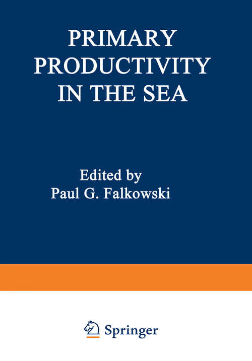 Book cover of Primary Productivity in the Sea (1980) (Environmental Science Research #19)